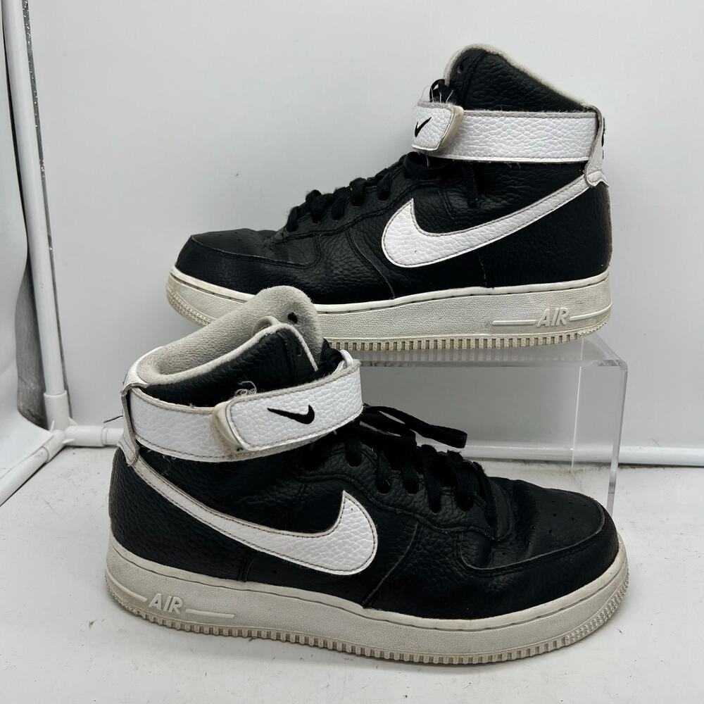 Nike Shoes Mens 7 Air Force 1 '07 High Black White CT2303-002 Sneaker **